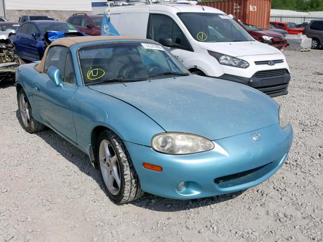 JM1NB353X10215455 - 2001 MAZDA MX-5 MIATA BLUE photo 1