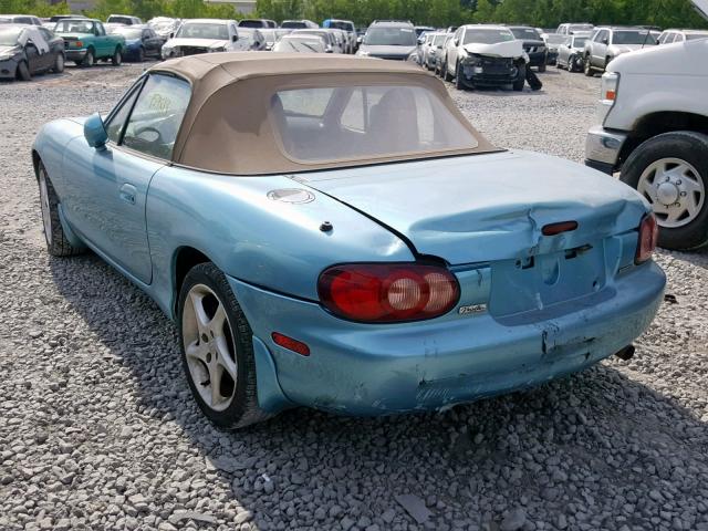 JM1NB353X10215455 - 2001 MAZDA MX-5 MIATA BLUE photo 3