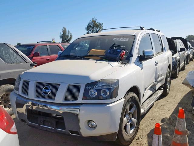 5N1AA08A57N703018 - 2007 NISSAN ARMADA SE WHITE photo 2