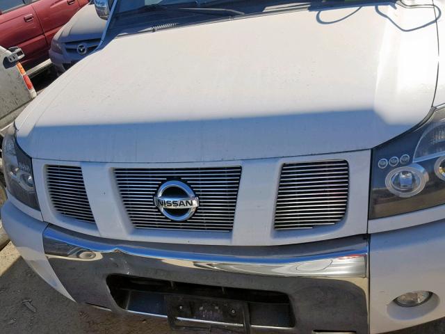 5N1AA08A57N703018 - 2007 NISSAN ARMADA SE WHITE photo 7