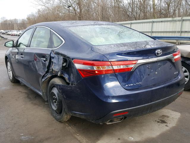 4T1BK1EBXDU028353 - 2013 TOYOTA AVALON BAS BLUE photo 3