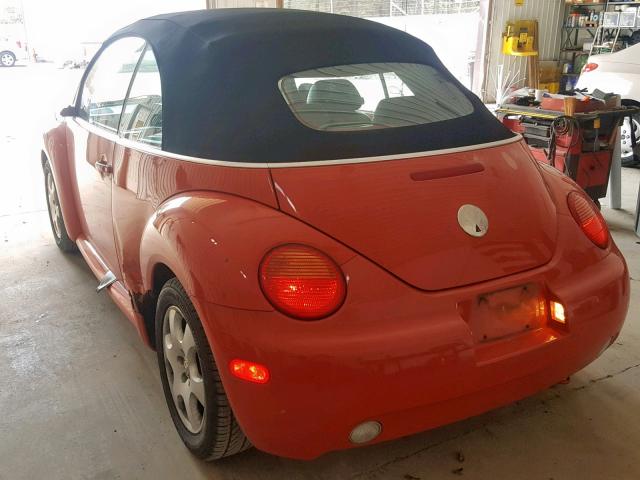 3VWCK21Y63M310742 - 2003 VOLKSWAGEN NEW BEETLE Narıncı foto 3