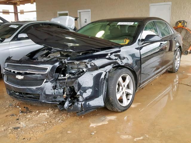 1G1ZC5E10BF320439 - 2011 CHEVROLET MALIBU 1LT BLACK photo 2