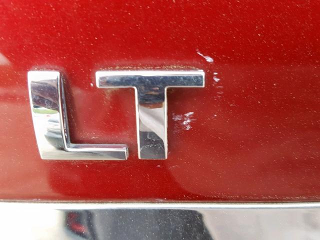 2G1WT57K491183869 - 2009 CHEVROLET IMPALA 1LT RED photo 9