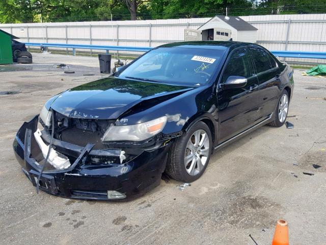 JH4KB2F63AC000521 - 2010 ACURA RL BLACK photo 2