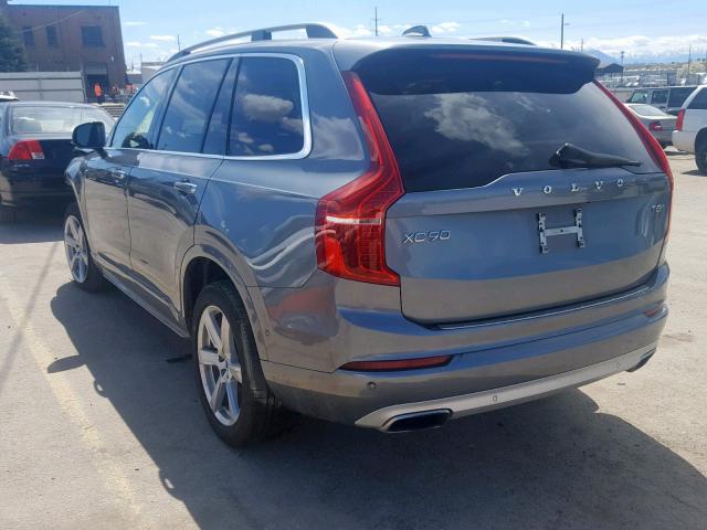 YV4BC0PK4G1078306 - 2016 VOLVO XC90 T8 GRAY photo 3