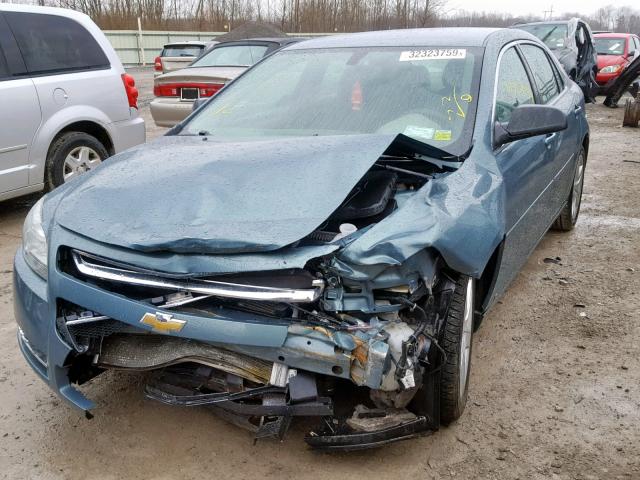 1G1ZG57B49F253025 - 2009 CHEVROLET MALIBU LS GREEN photo 2