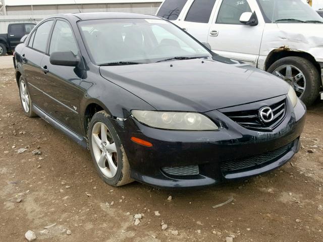 1YVHP84D055M00686 - 2005 MAZDA 6 S BLACK photo 1