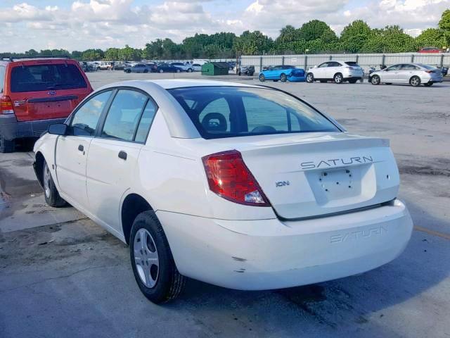 1G8AG52F83Z189053 - 2003 SATURN ION LEVEL WHITE photo 3