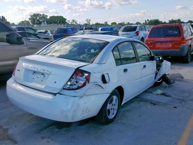 1G8AG52F83Z189053 - 2003 SATURN ION LEVEL WHITE photo 4
