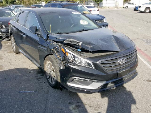 5NPE34AF4GH402964 - 2016 HYUNDAI SONATA SPO BLACK photo 1