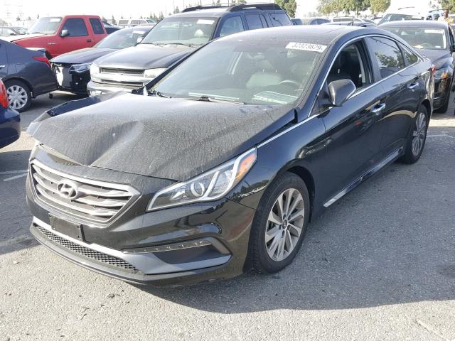 5NPE34AF4GH402964 - 2016 HYUNDAI SONATA SPO BLACK photo 2