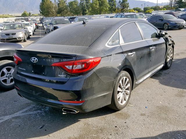 5NPE34AF4GH402964 - 2016 HYUNDAI SONATA SPO BLACK photo 4