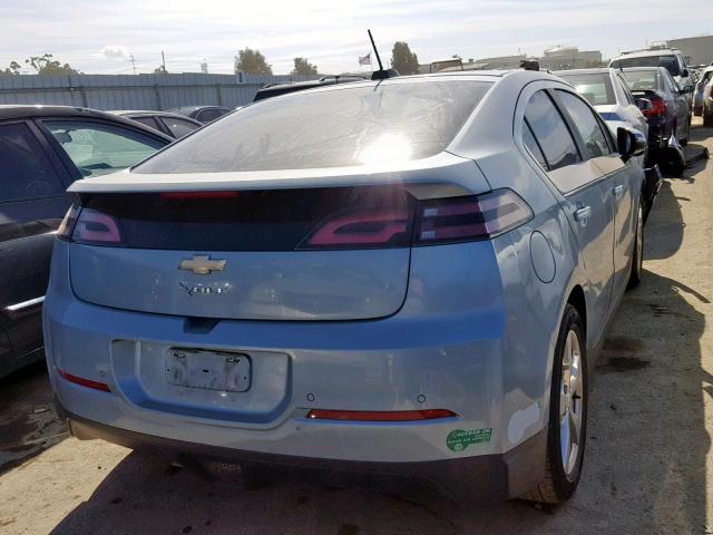 1G1RD6E46FU130871 - 2015 CHEVROLET VOLT BLUE photo 4