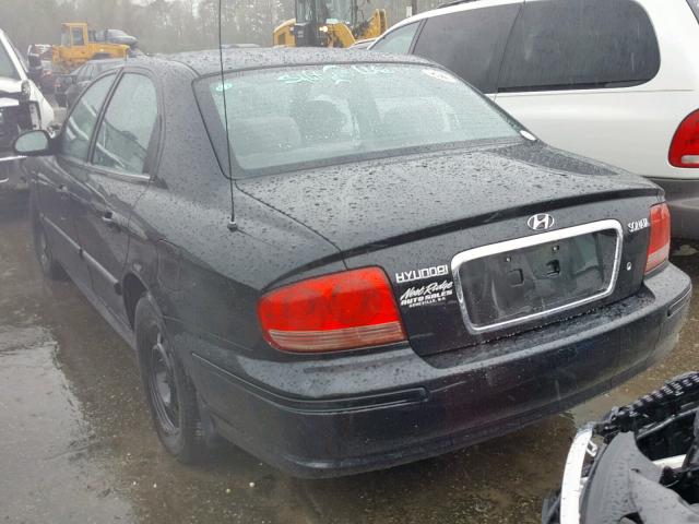 KMHWF25S04A956007 - 2004 HYUNDAI SONATA GL BLACK photo 3