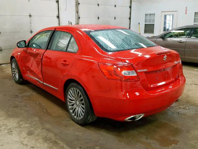 JS2RE9A58A6100472 - 2010 SUZUKI KIZASHI GT RED photo 3