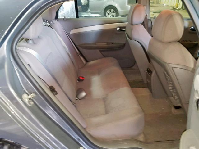 1G1ZG57B194228708 - 2009 CHEVROLET MALIBU LS CHARCOAL photo 6