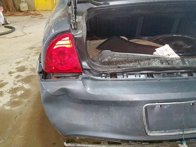 1G1ZG57B194228708 - 2009 CHEVROLET MALIBU LS CHARCOAL photo 9