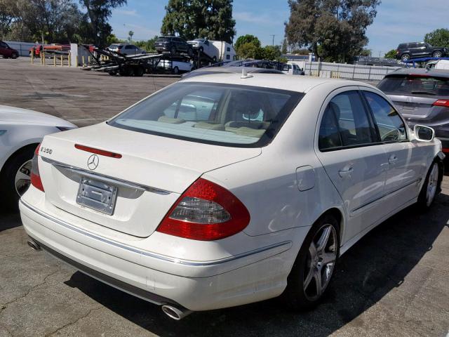 WDBUF56X59B398260 - 2009 MERCEDES-BENZ E 350 WHITE photo 4