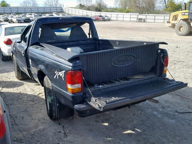 1FTCR10A6TUD58864 - 1996 FORD RANGER BLACK photo 3