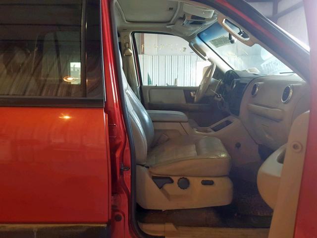 1FMFU18L23LC10357 - 2003 FORD EXPEDITION RED photo 5