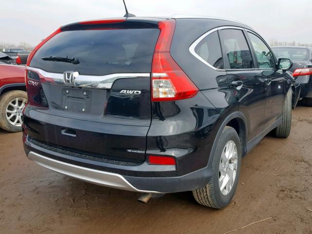 5J6RM4H73FL095370 - 2015 HONDA CR-V EXL BLACK photo 4