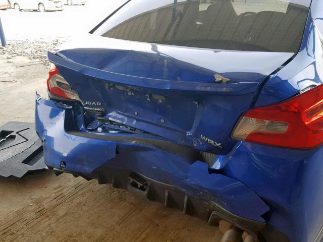 JF1VA1D60F9813565 - 2015 SUBARU WRX PREMIU BLUE photo 9