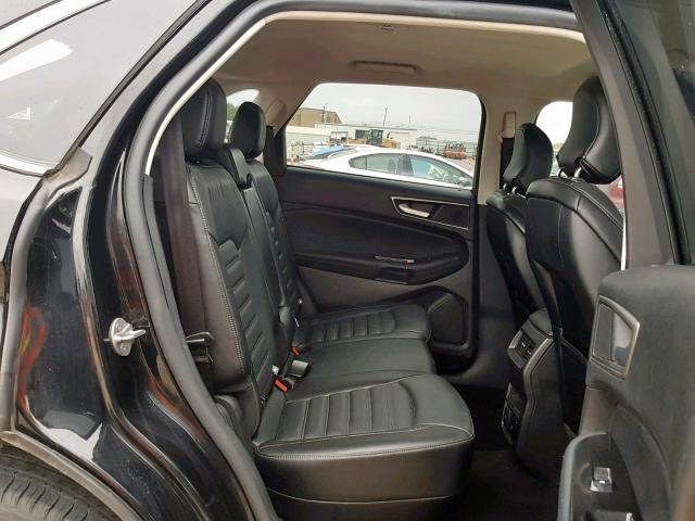 2FMPK3J80GBB03938 - 2016 FORD EDGE SEL BLACK photo 6