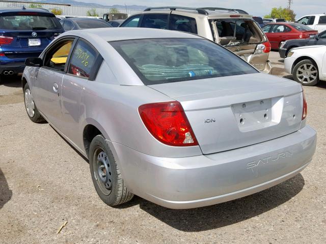 1G8AN12F15Z117144 - 2005 SATURN ION LEVEL SILVER photo 3