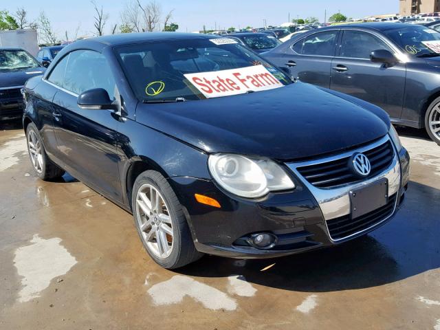 WVWFA71F68V029875 - 2008 VOLKSWAGEN EOS LUX Czarny zdjęcie 1