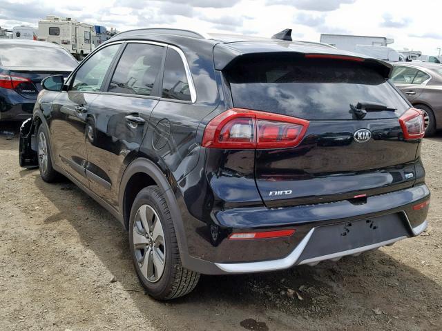 KNDCC3LC8K5232847 - 2019 KIA NIRO EX BLACK photo 3