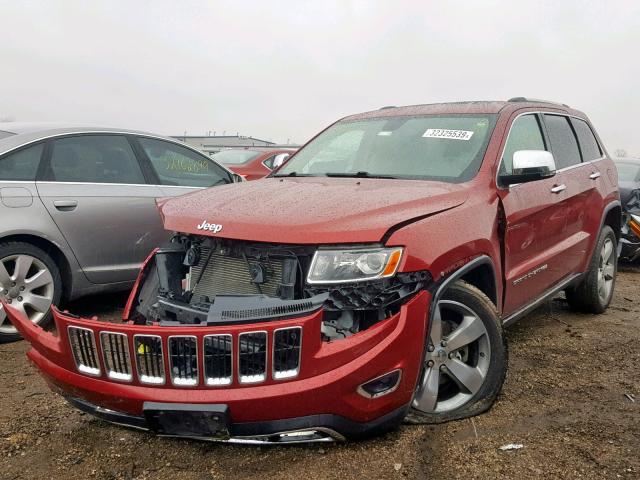 1C4RJFBGXEC112800 - 2014 JEEP GRAND CHER RED photo 2