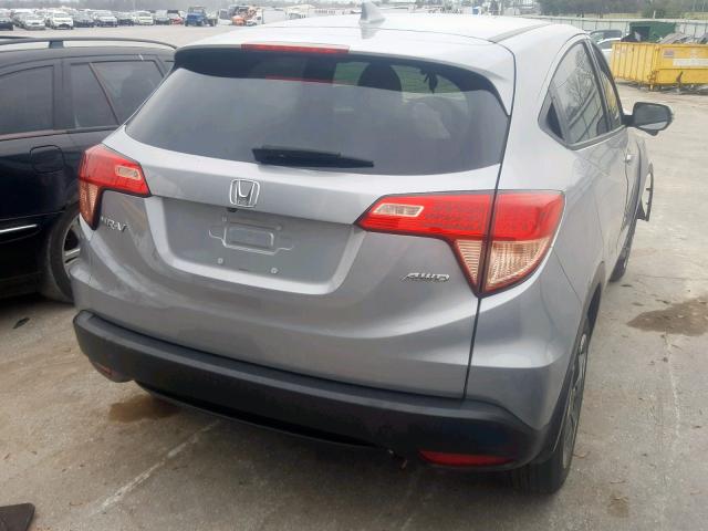 3CZRU6H50JG715544 - 2018 HONDA HR-V EX SILVER photo 4