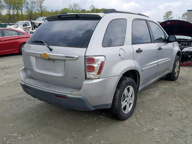 2CNDL23F266182168 - 2006 CHEVROLET EQUINOX LS SILVER photo 4