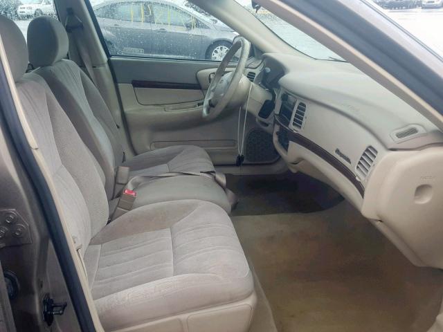 2G1WF52E039413764 - 2003 CHEVROLET IMPALA TAN photo 5