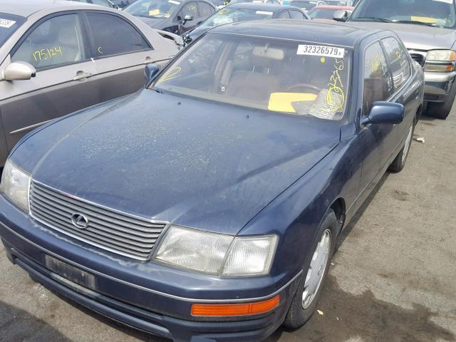 JT8BH22F2T0044339 - 1996 LEXUS LS 400 BLUE photo 2