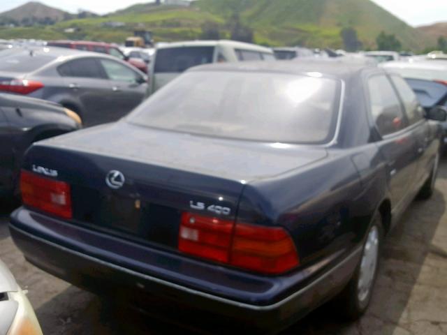 JT8BH22F2T0044339 - 1996 LEXUS LS 400 BLUE photo 4