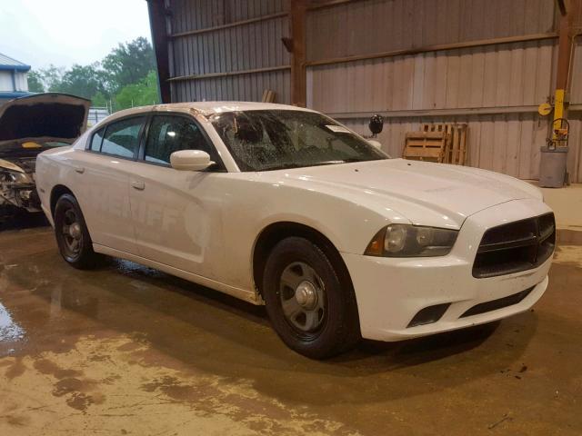 2C3CDXAT6EH149023 - 2014 DODGE CHARGER PO WHITE photo 1