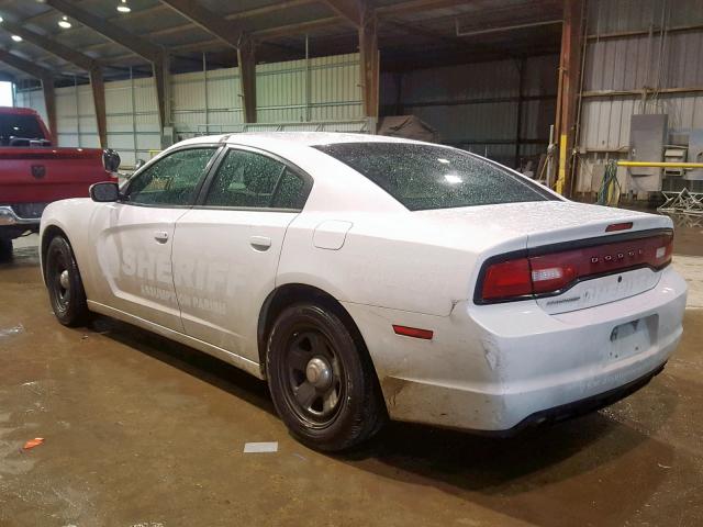 2C3CDXAT6EH149023 - 2014 DODGE CHARGER PO WHITE photo 3