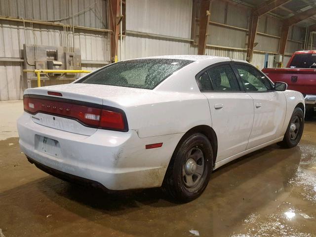 2C3CDXAT6EH149023 - 2014 DODGE CHARGER PO WHITE photo 4