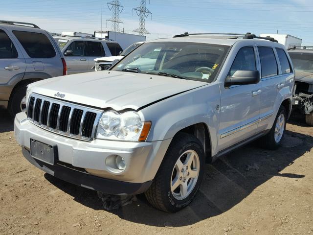 1J8HR58P37C532061 - 2007 JEEP GRAND CHER SILVER photo 2