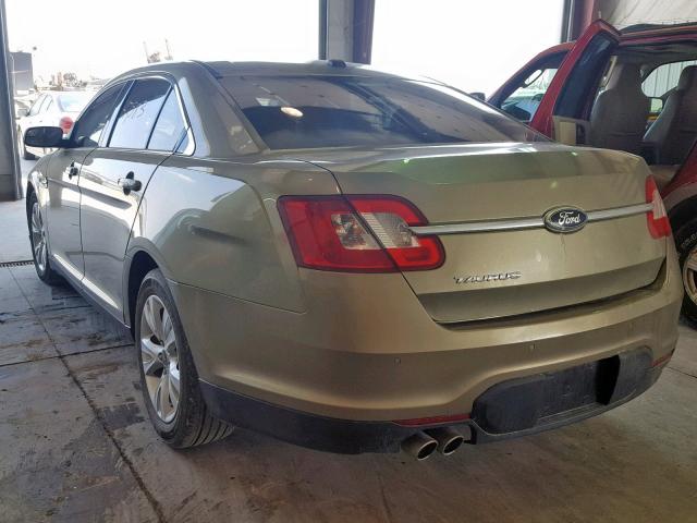 1FAHP2EW9CG128567 - 2012 FORD TAURUS SEL GREEN photo 3