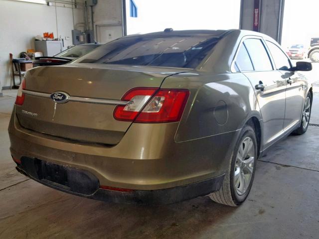 1FAHP2EW9CG128567 - 2012 FORD TAURUS SEL GREEN photo 4