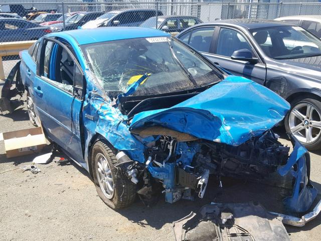 JTDKARFP1H3020072 - 2017 TOYOTA PRIUS PRIM 蓝色 照片 1