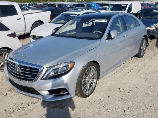 WDDUG8CB0GA221777 - 2016 MERCEDES-BENZ S 550 SILVER photo 2