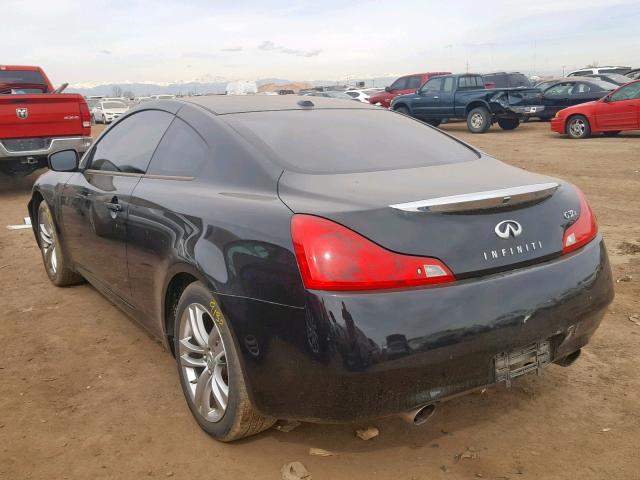 JNKCV64F89M652787 - 2009 INFINITI G37 BLACK photo 3