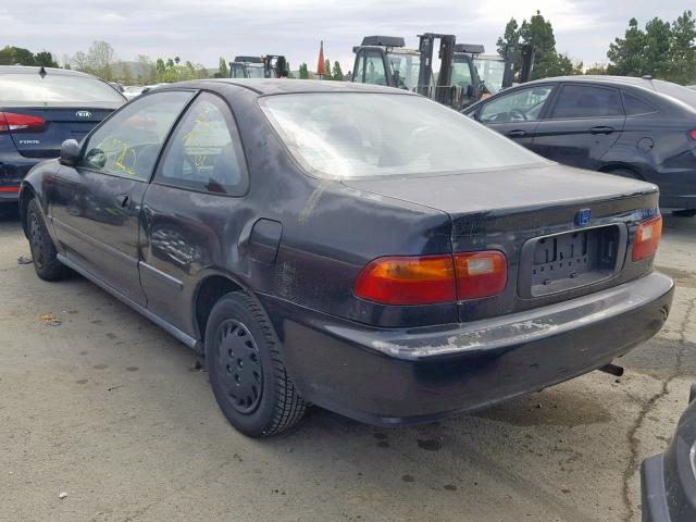 2HGEJ2227RH523863 - 1994 HONDA CIVIC DX BLACK photo 3