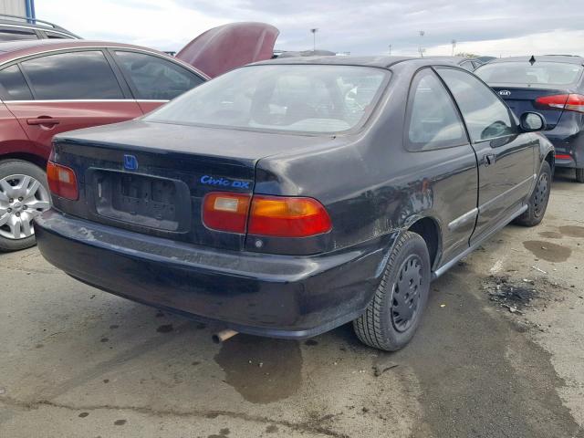 2HGEJ2227RH523863 - 1994 HONDA CIVIC DX BLACK photo 4