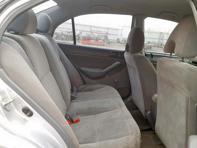 1HGES16475L014310 - 2005 HONDA CIVIC DX SILVER photo 6