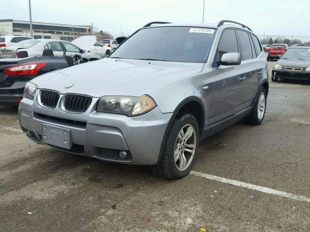 WBXPA93466WG75524 - 2006 BMW X3 3.0I GRAY photo 2